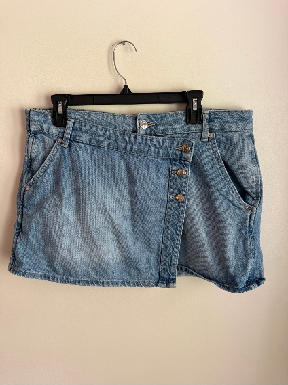 We The Free Denim Wrap Mini Skirt Size 31